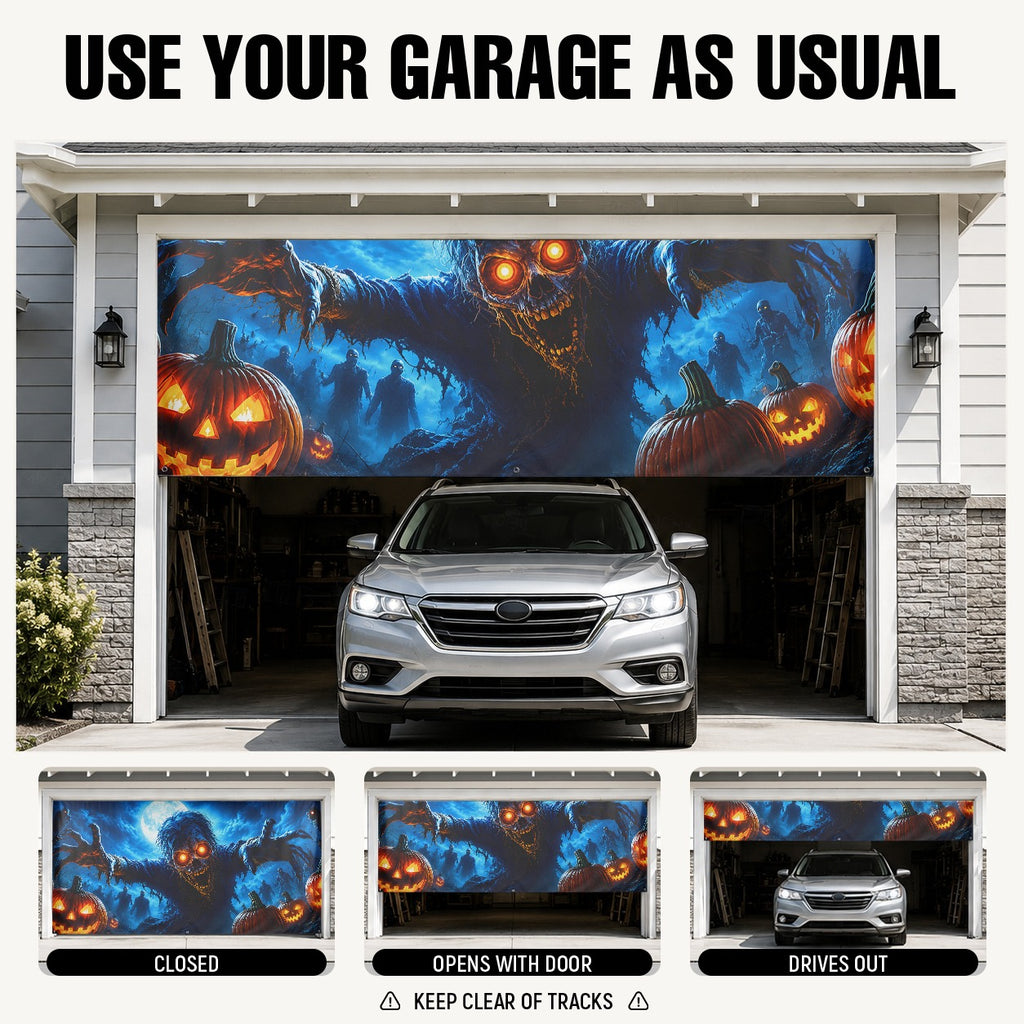 Zombie Monster | Halloween Garage Door Cover