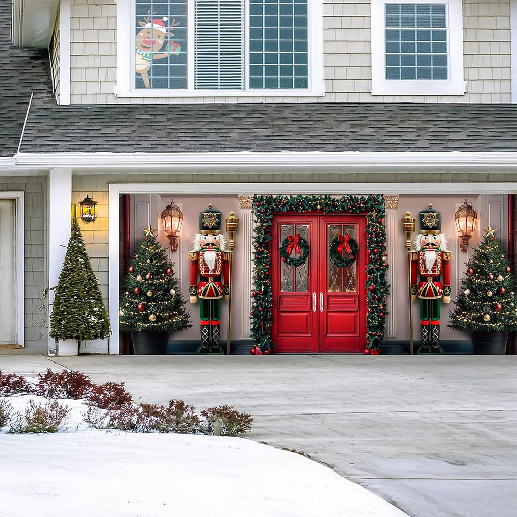 Vintage Nutcracker Garage Door Cover