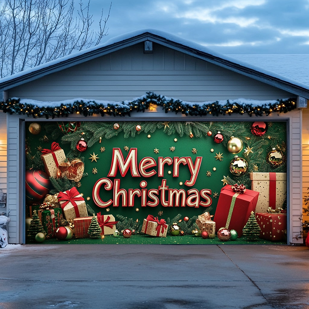 Christmas Gifts Garage Door Cover