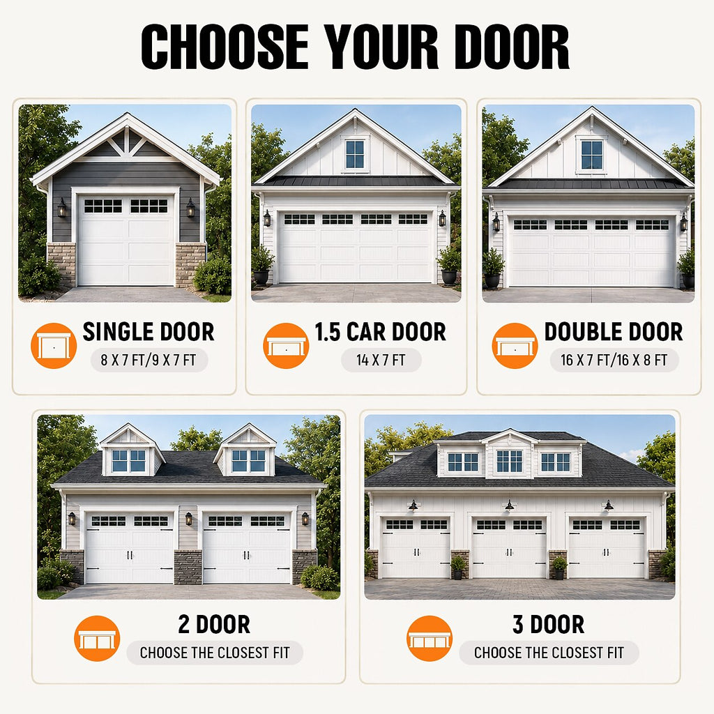 Halloween Skeleton Reaching Hands Garage Door Cover