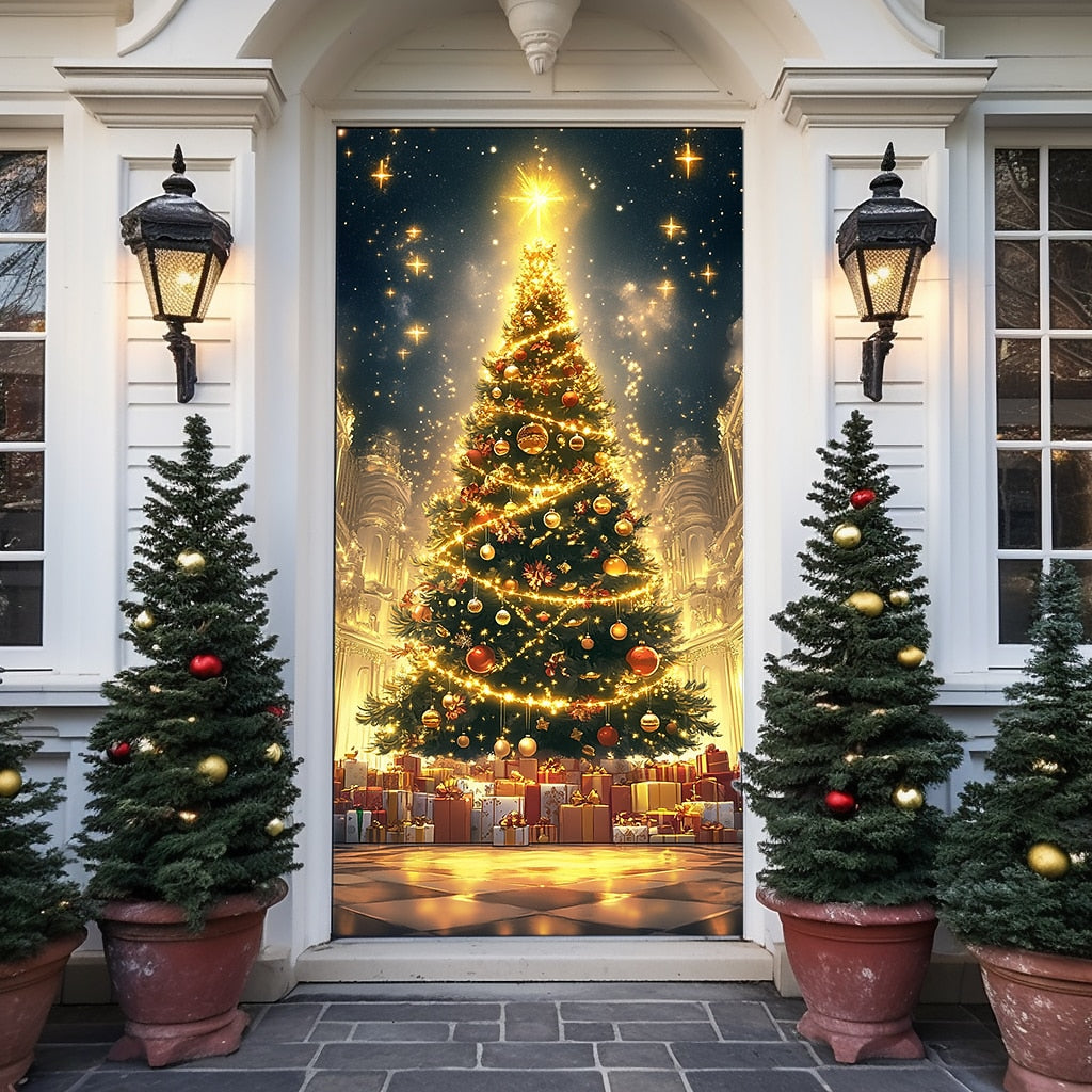 Ornament Christmas Tree Christmas Door Cover