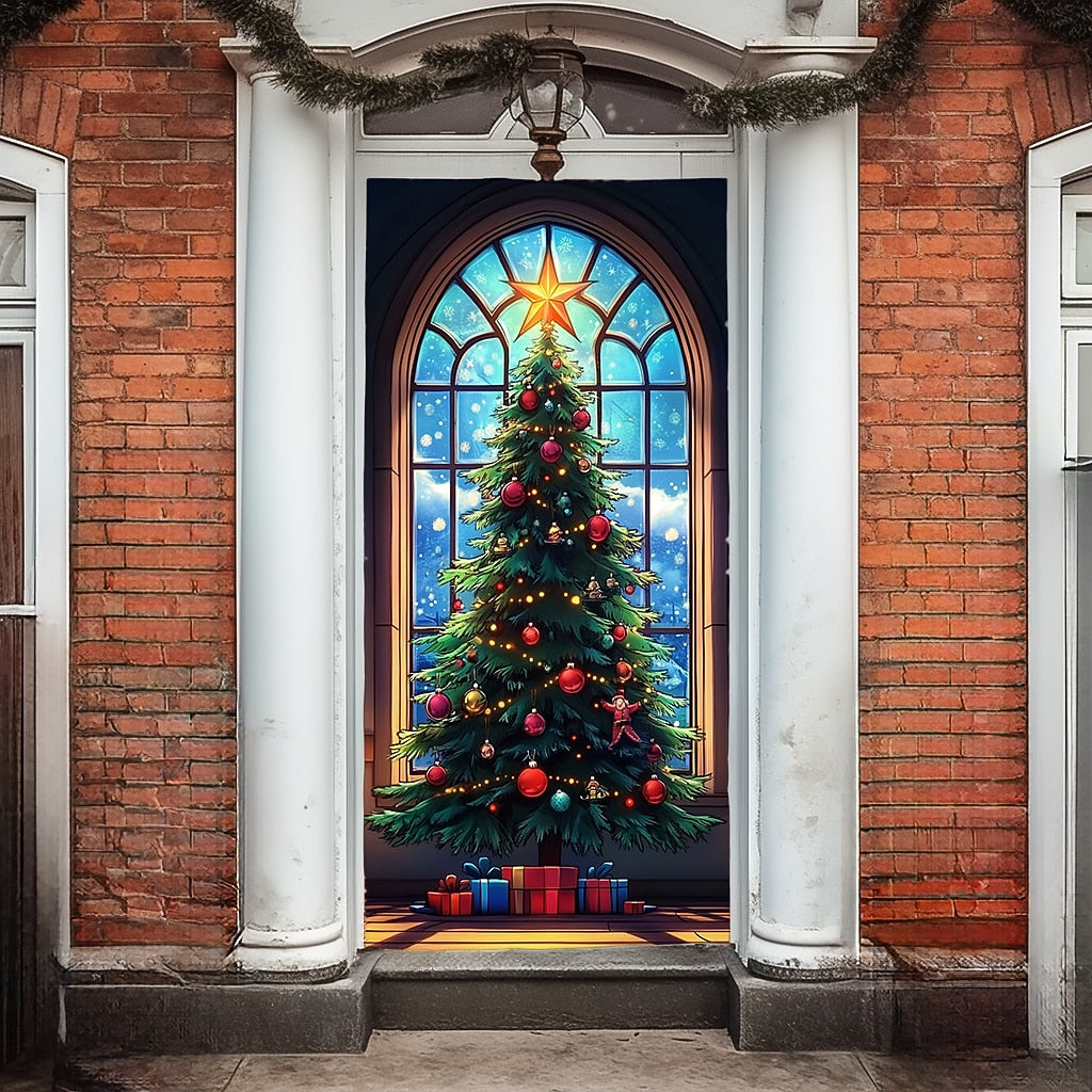 Ornament Christmas Tree Christmas Door Cover