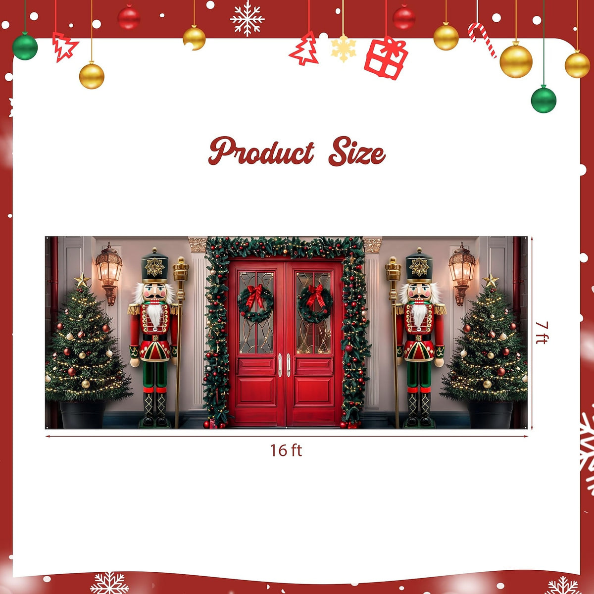 Vintage Nutcracker Garage Door Cover