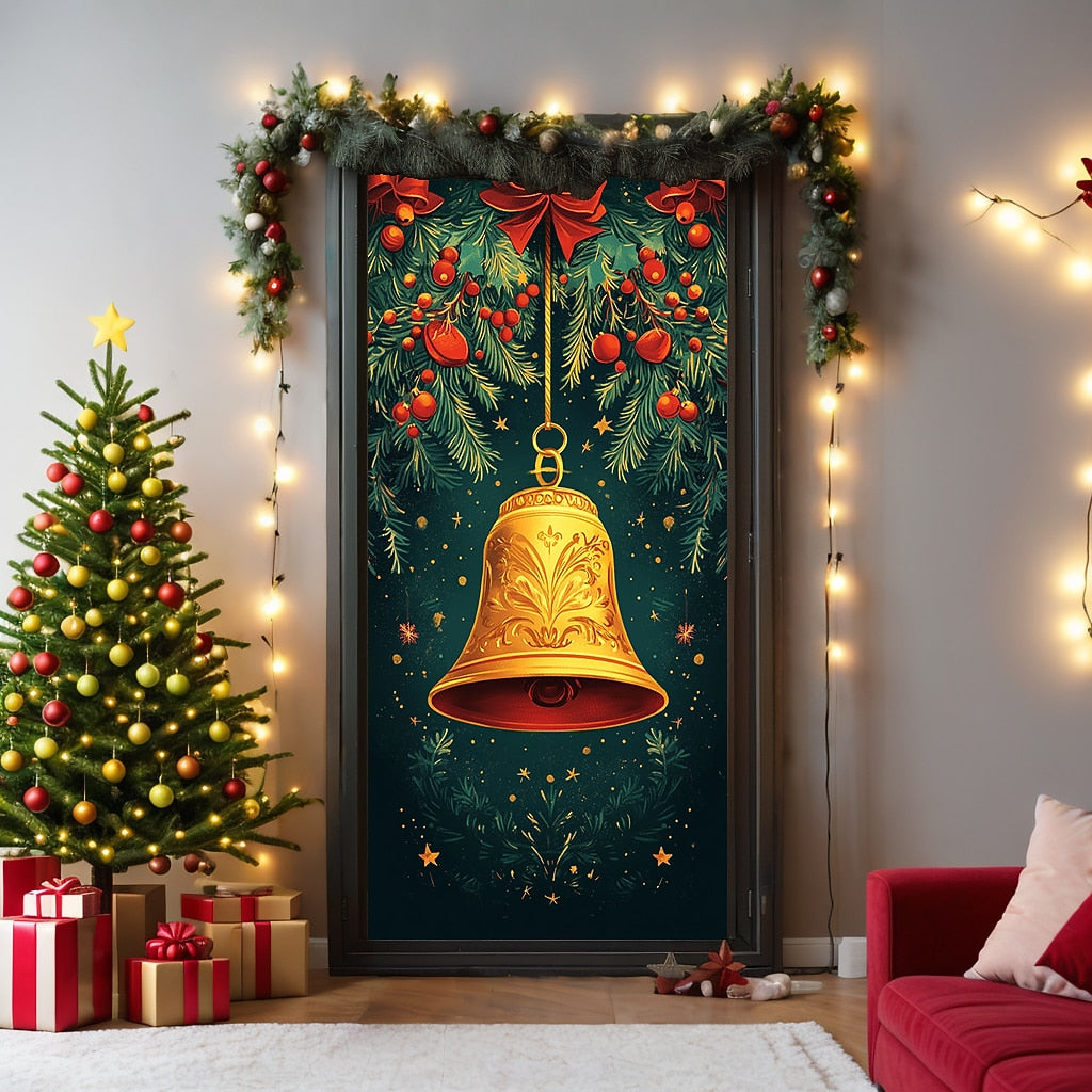 Snowman Christmas Door Cover