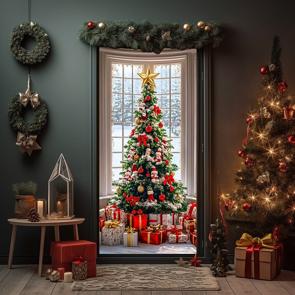 Ornament Christmas Tree Christmas Door Cover