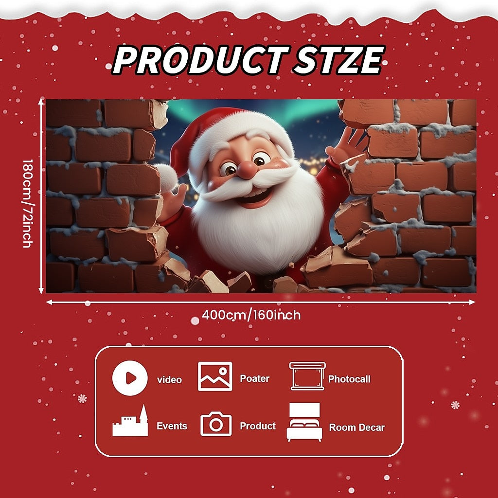 Santa Delivering Gifts Garage Door Cover