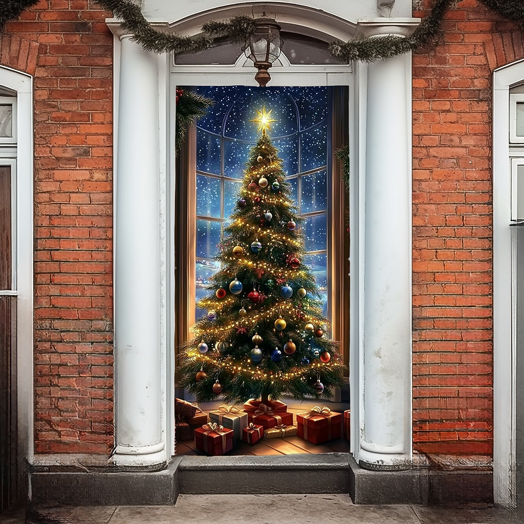 Ornament Christmas Tree Christmas Door Cover