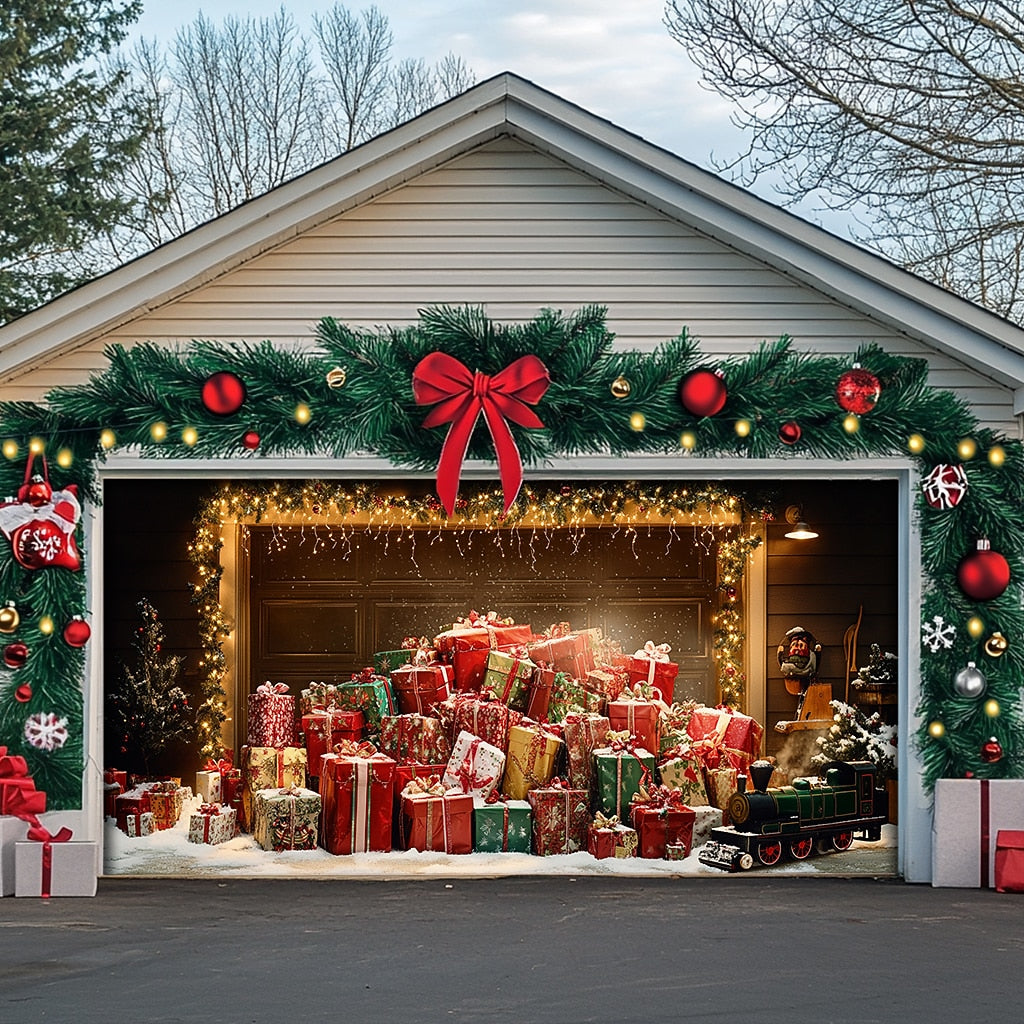 Christmas Gifts Garage Door Cover