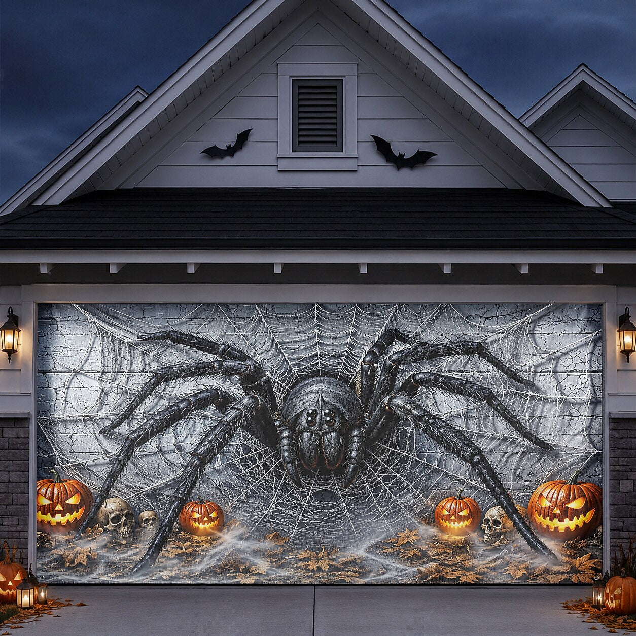 Halloween Spider Garage Door Cover
