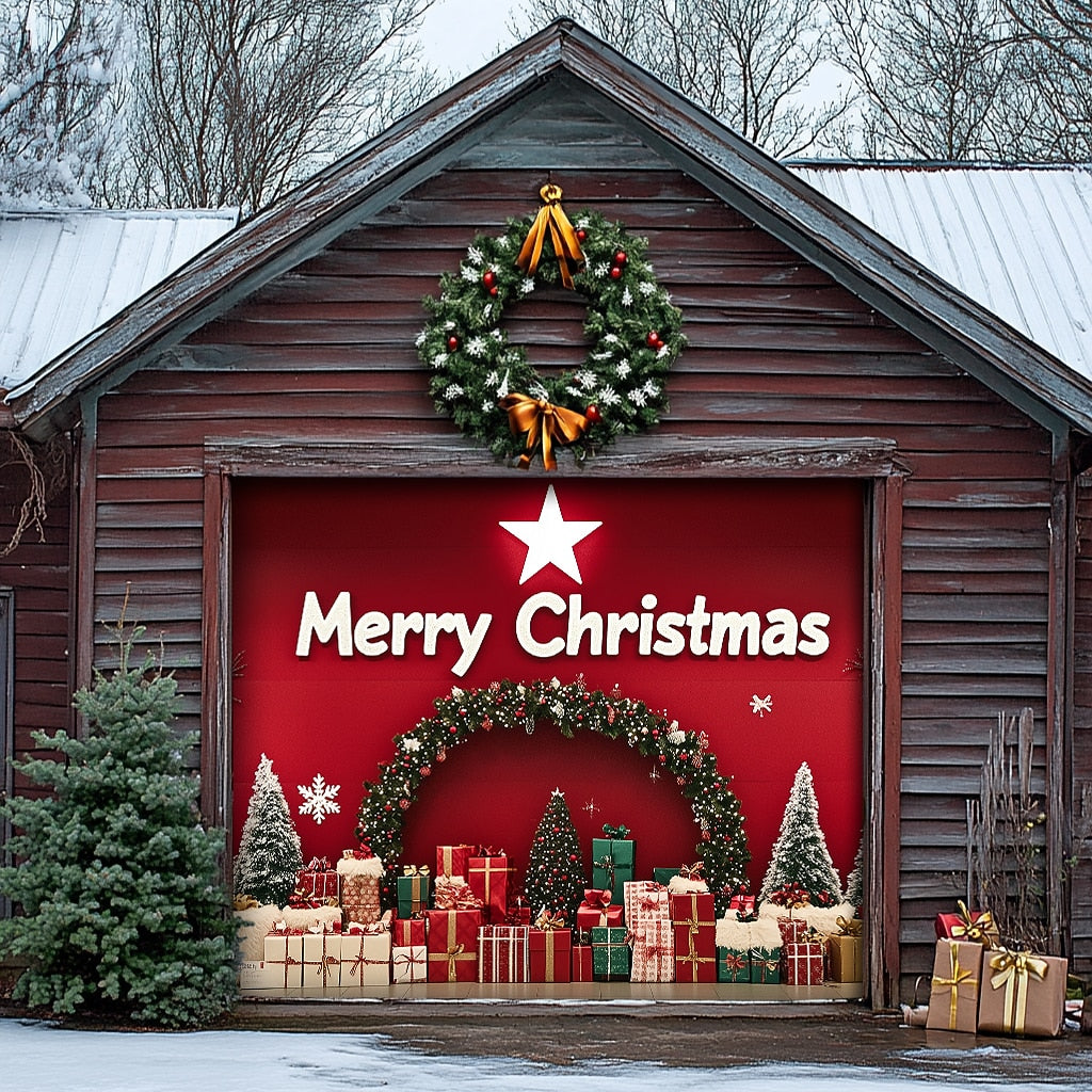 Christmas Gifts Garage Door Cover
