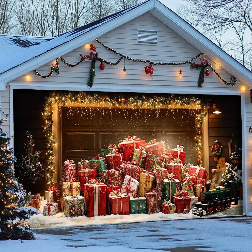 Christmas Gifts Garage Door Cover