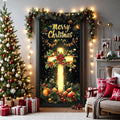 Cross Nativity Scene Christmas Door Cover