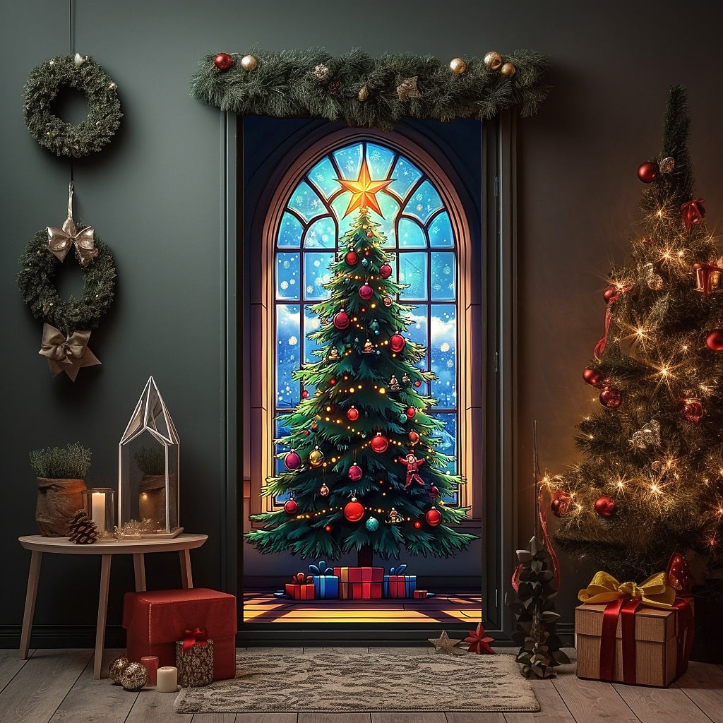 Ornament Christmas Tree Christmas Door Cover
