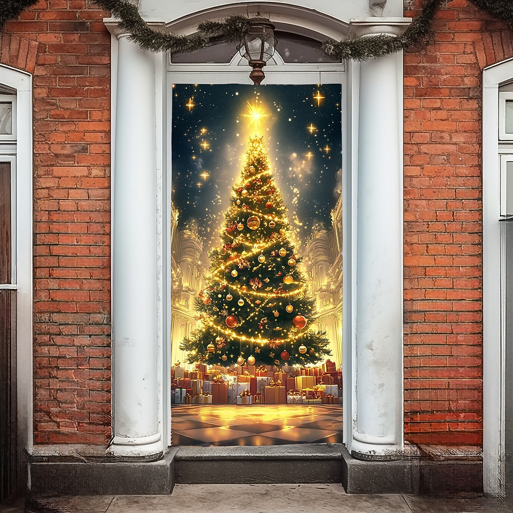 Ornament Christmas Tree Christmas Door Cover