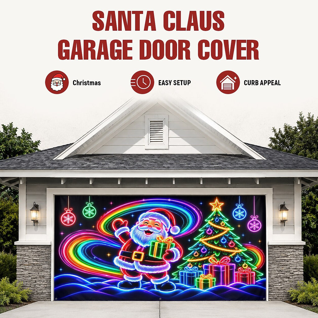 Blacklight Christmas Garage Cover UV Reactive Christmas Angel