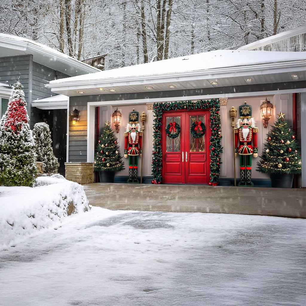Vintage Nutcracker Garage Door Cover