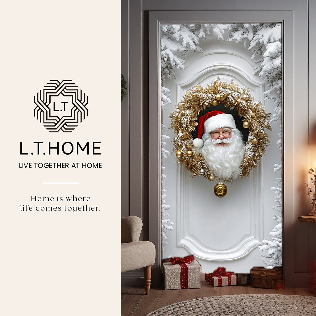 Santa Claus Christmas Door Cover