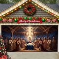 Nativity Scene Garage Door Cover