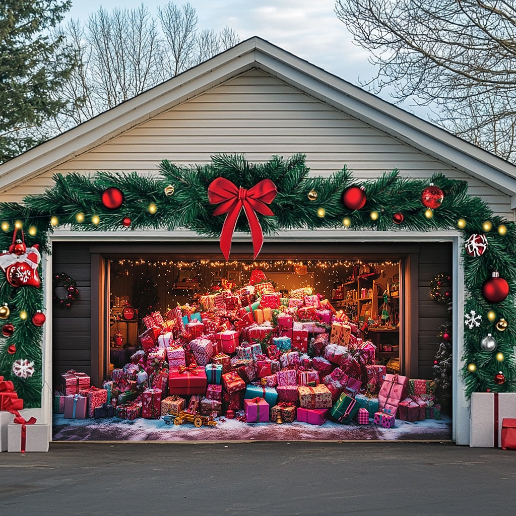 Christmas Gifts Garage Door Cover