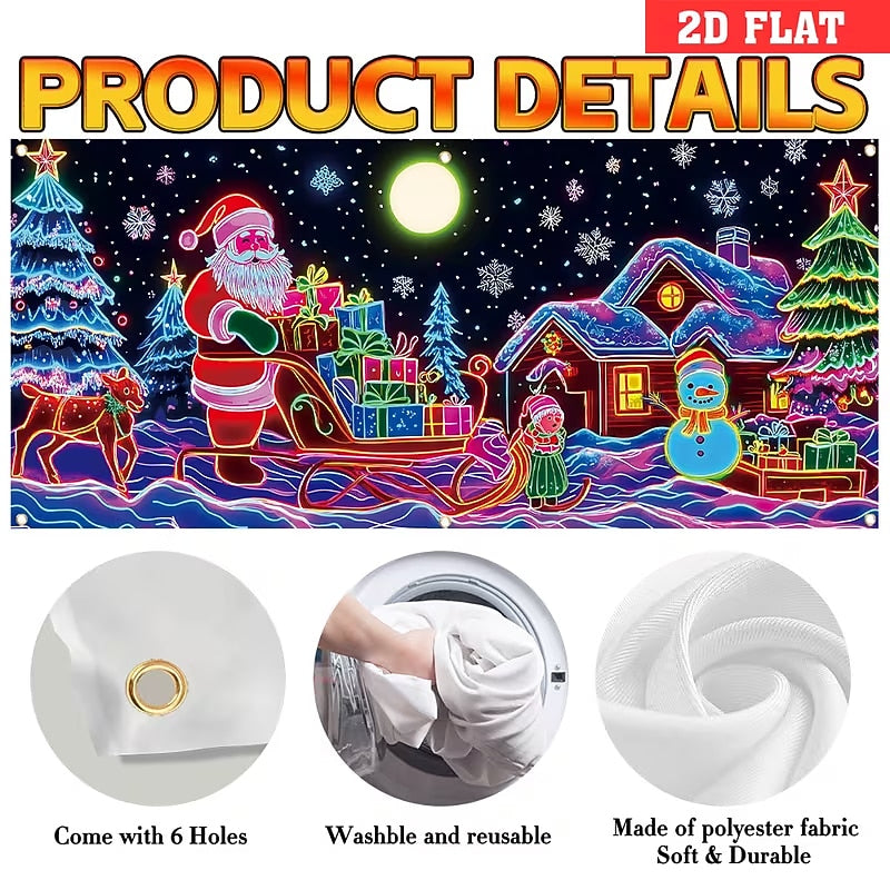 Santa Sleigh with Gifts Garage Door Cover