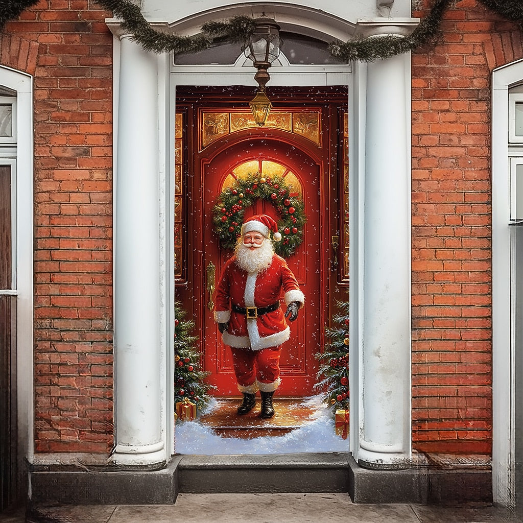 Santa Claus Christmas Door Cover