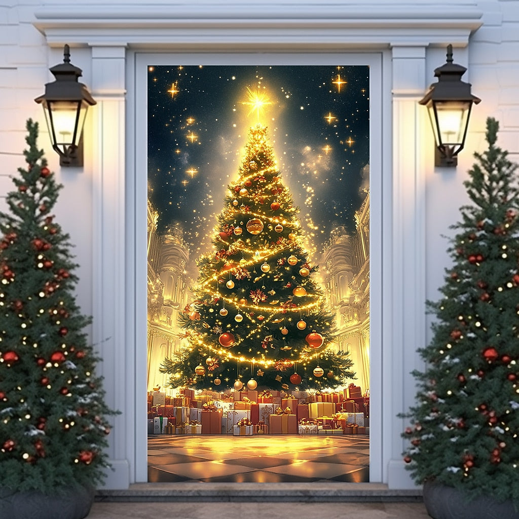 Ornament Christmas Tree Christmas Door Cover