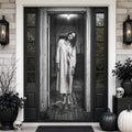 Creepy Ghost Girl Haunted Hallway 3D Banner Halloween Door Cover