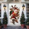 Vintage Santa Claus Christmas Door Cover