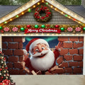 Santa Delivering Gifts Garage Door Cover