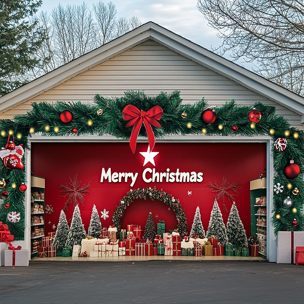 Christmas Gifts Garage Door Cover
