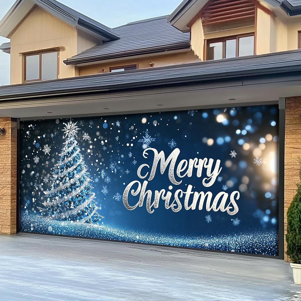 Christmas Stockings Garage Door Cover