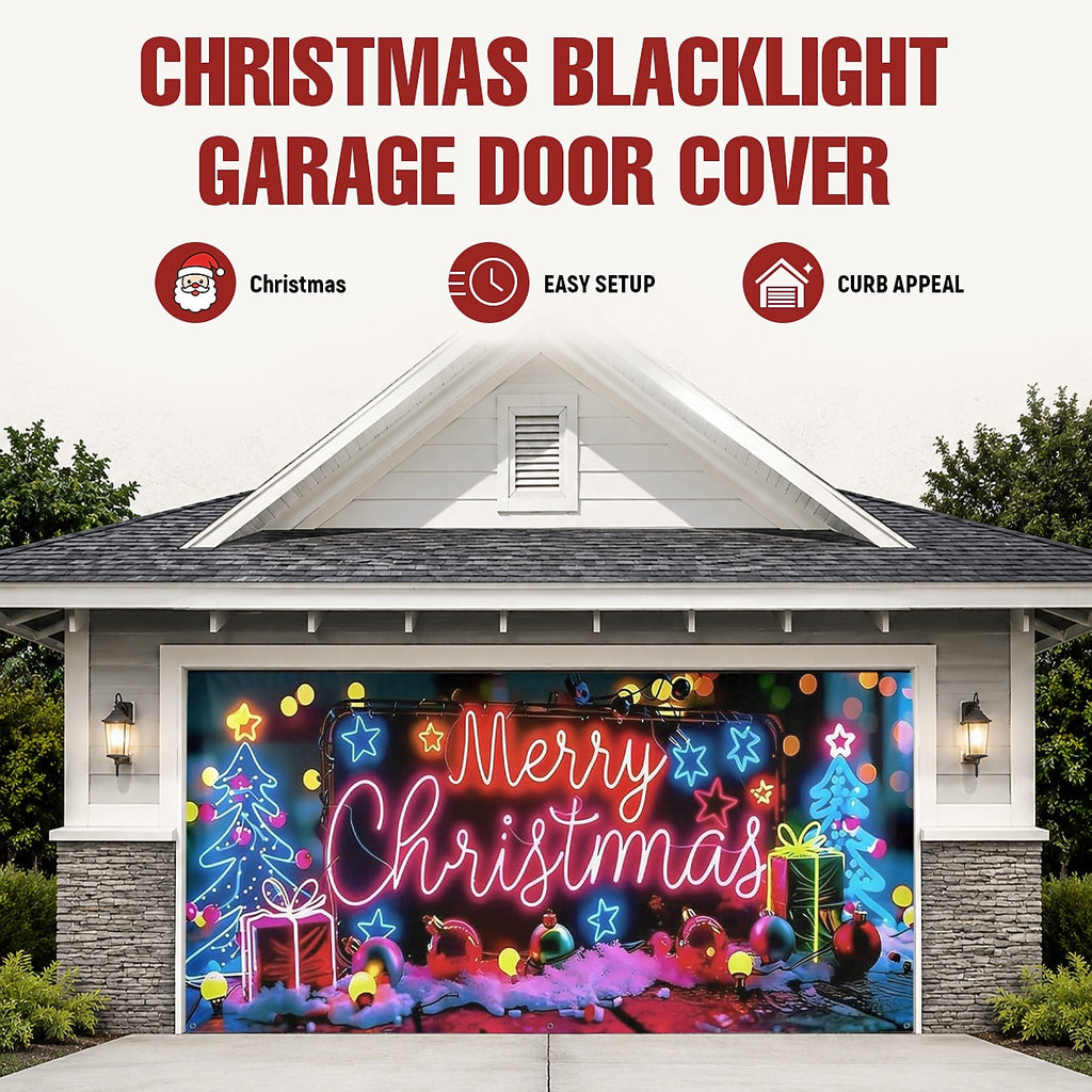Santa Sleigh with Gifts Garage Door Cover