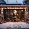 Santa & Snowman Garage Door Cover
