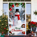 Snowman Christmas Tree & Gift Boxes Christmas Door Cover