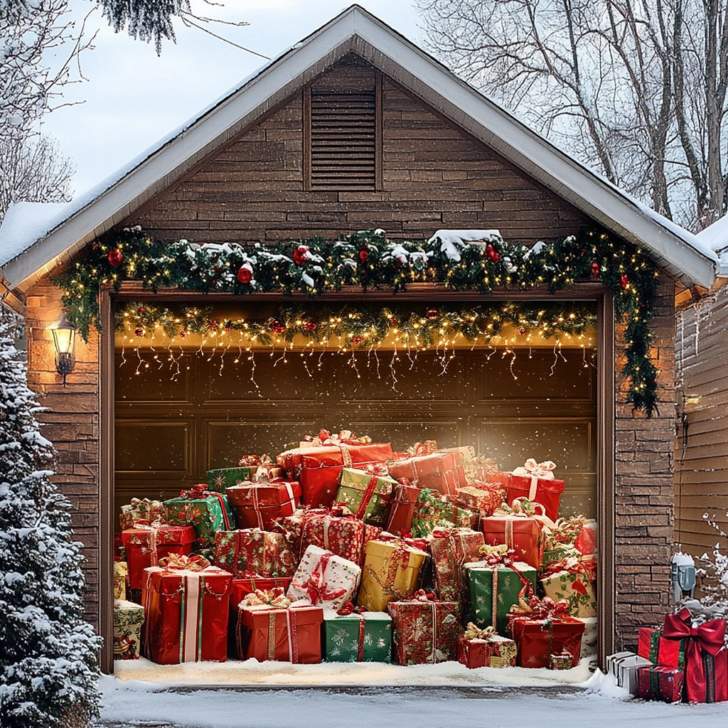 Christmas Gifts Garage Door Cover