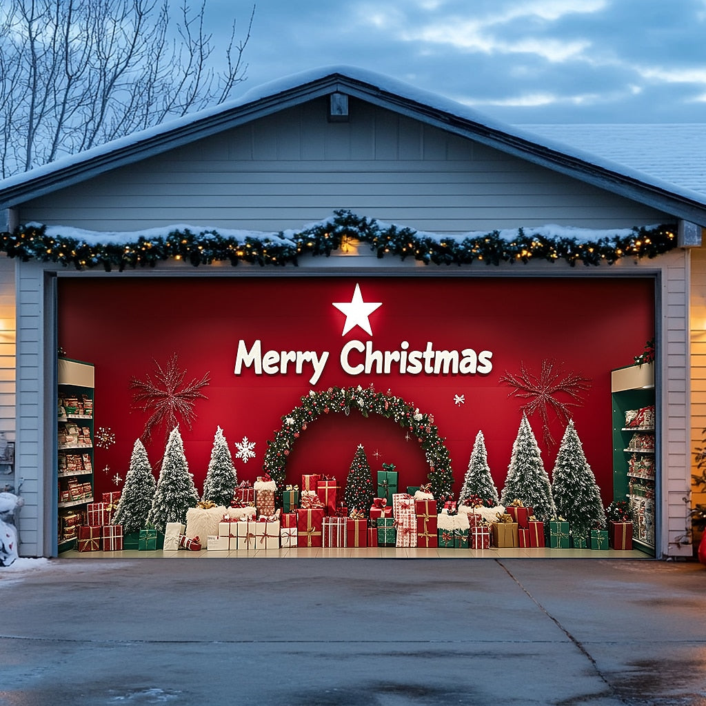 Christmas Gifts Garage Door Cover