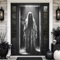 Ghost Reaper Skeleton Girl Horror Door Wrap Halloween Door Cover