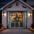 Witch Haunted Window & Eerie Spirit | Halloween Garage Door Banner Cover
