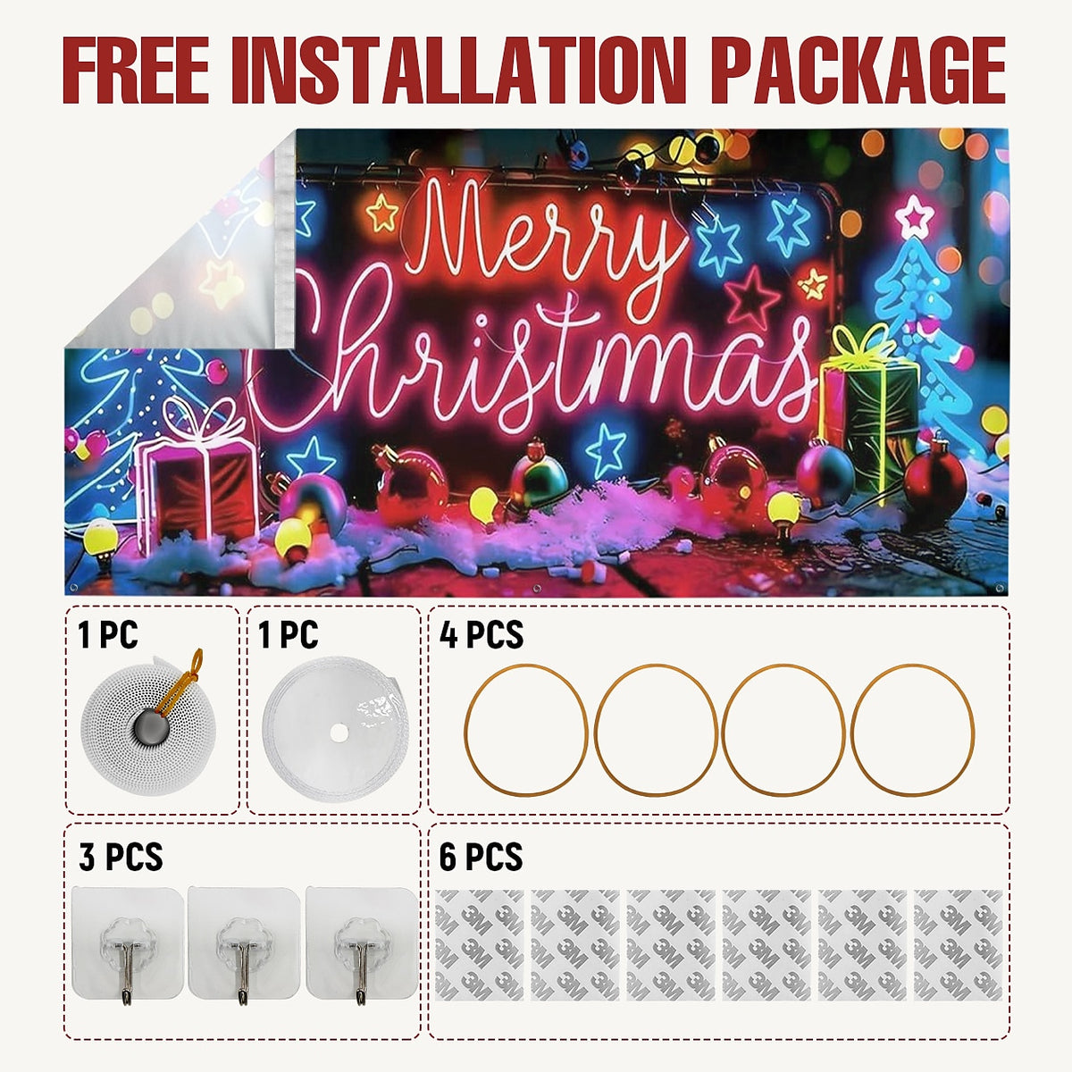 Santa Sleigh with Gifts Garage Door Cover