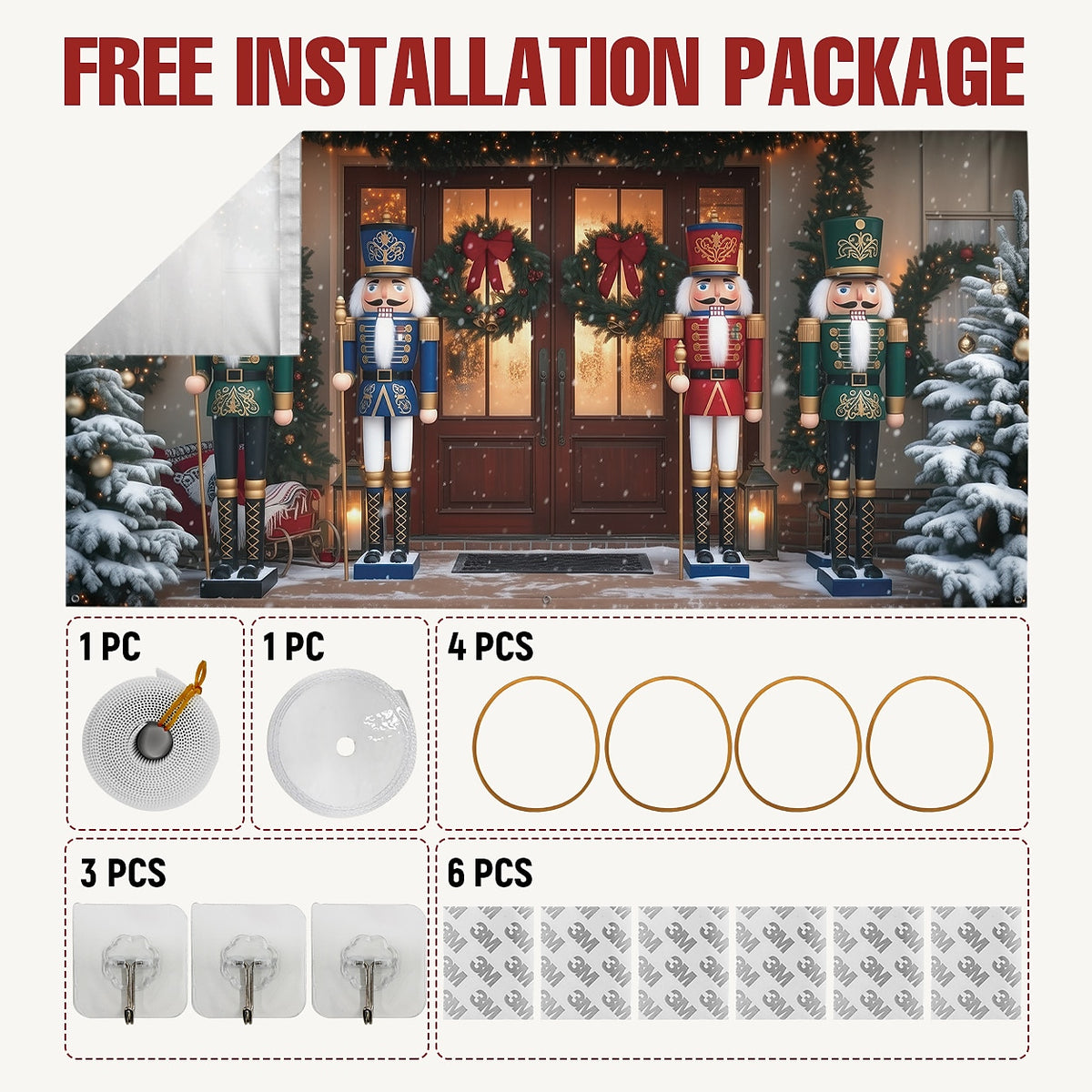 Vintage Nutcracker Garage Door Cover
