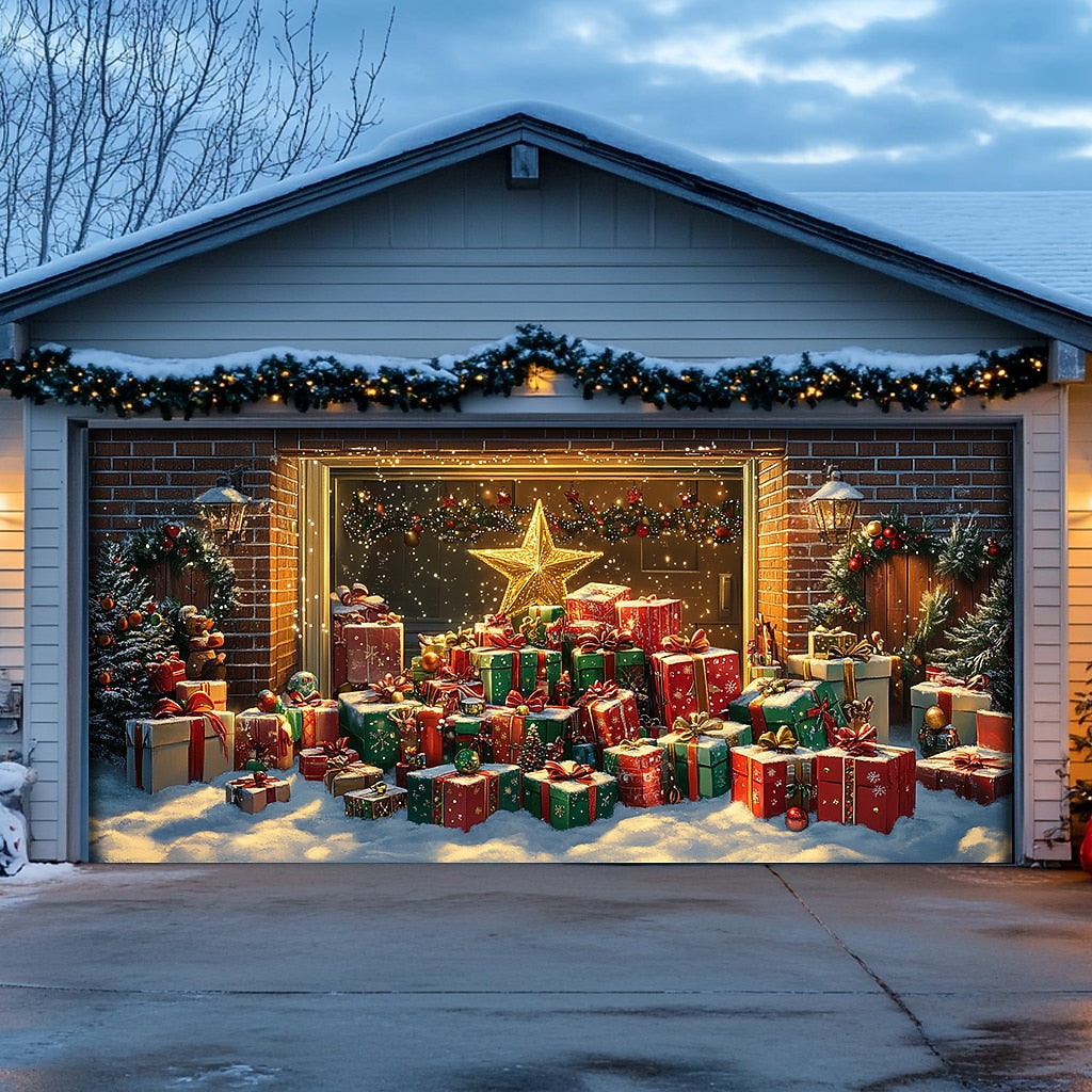 Christmas Gifts Garage Door Cover