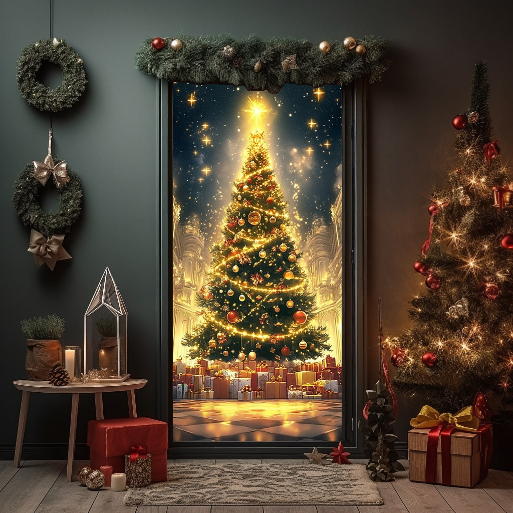 Ornament Christmas Tree Christmas Door Cover
