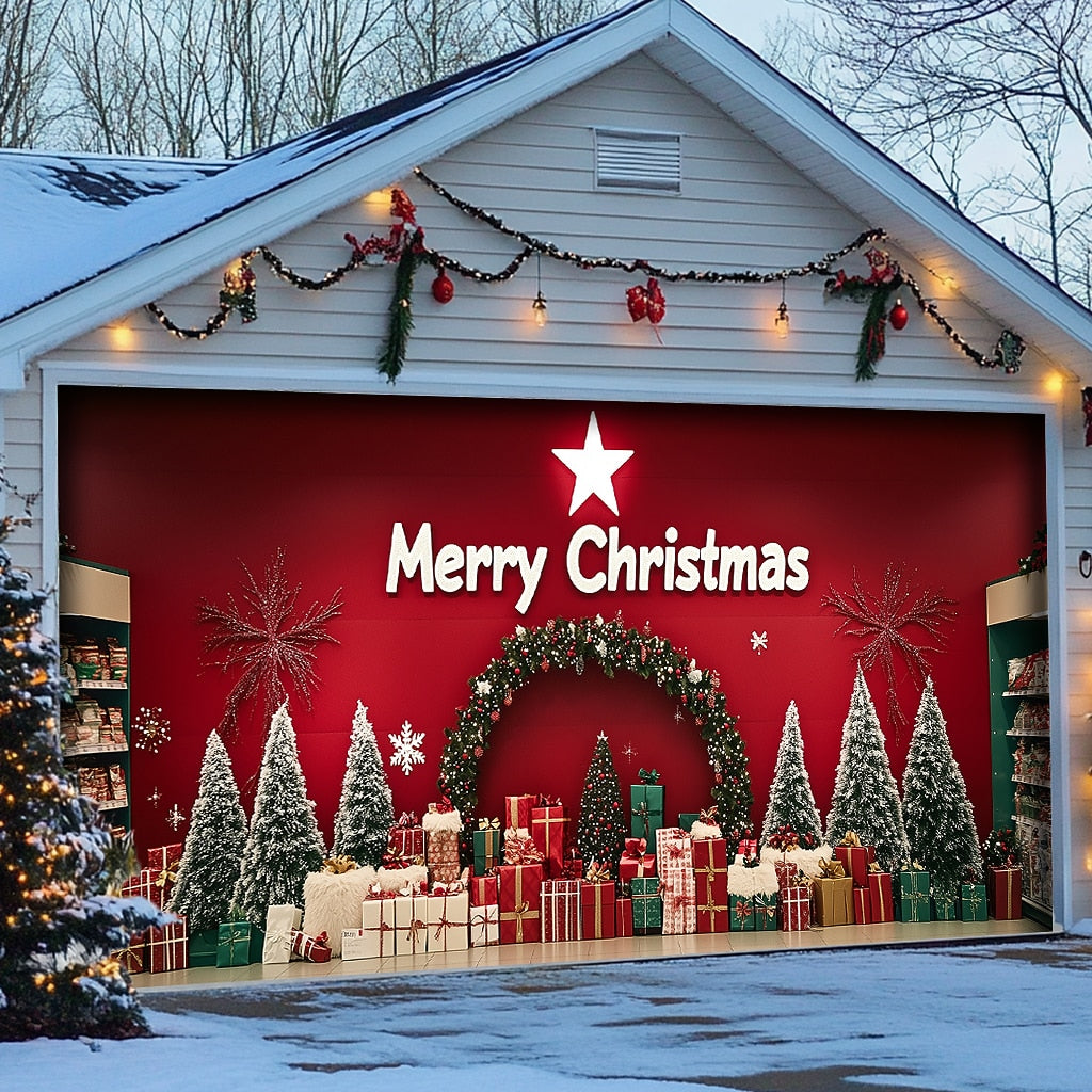 Christmas Gifts Garage Door Cover