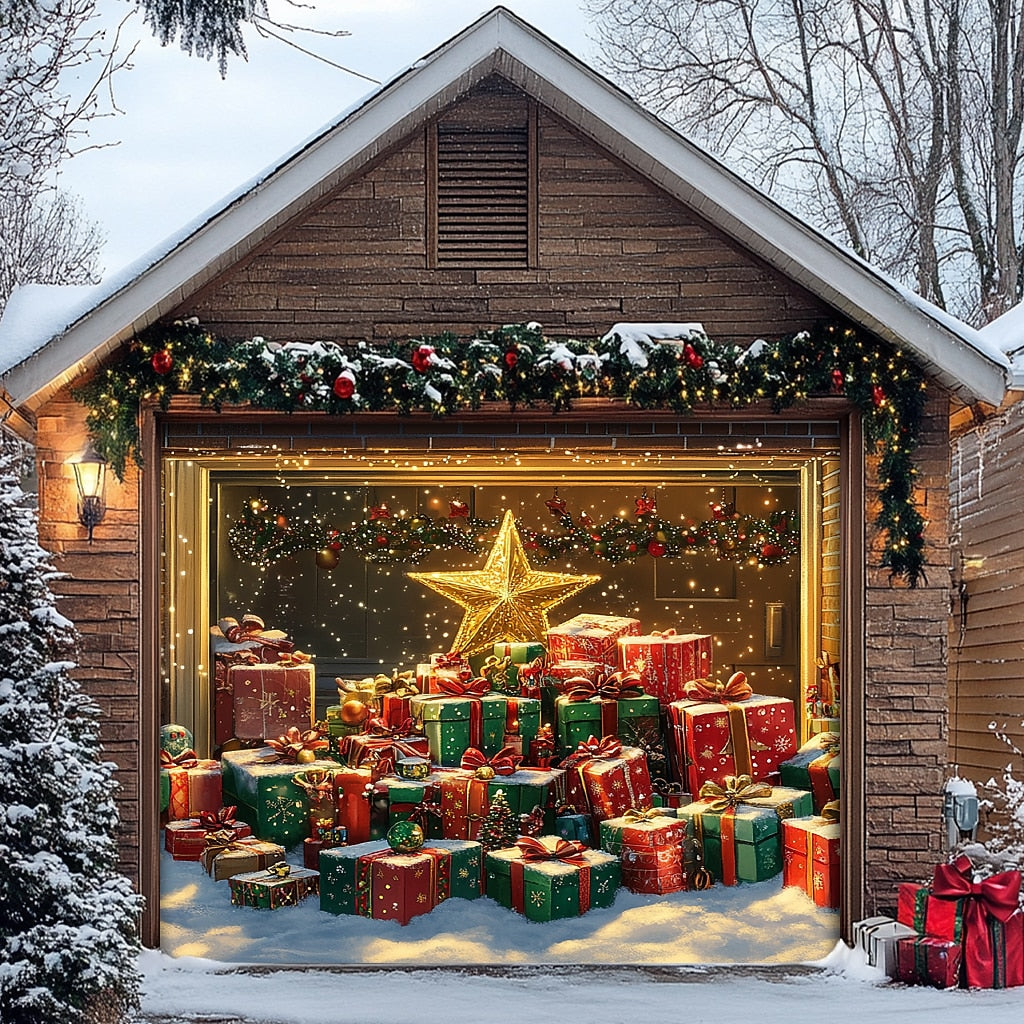 Christmas Gifts Garage Door Cover