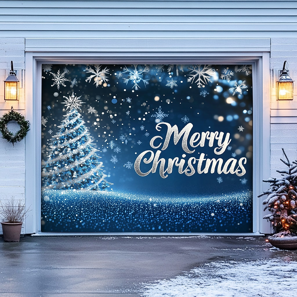 Christmas Stockings Garage Door Cover