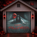 Creepy Girl & Red Balloon Horror | Halloween Garage Door Banner Cover