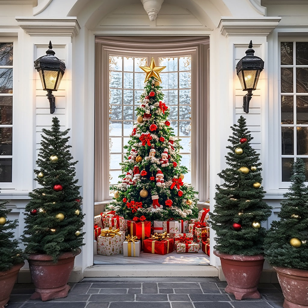 Ornament Christmas Tree Christmas Door Cover