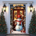 Snowman Christmas Door Cover