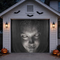 Creepy Ghost Face Horror | Halloween Garage Door Banner Cover