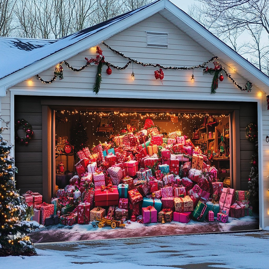 Christmas Gifts Garage Door Cover
